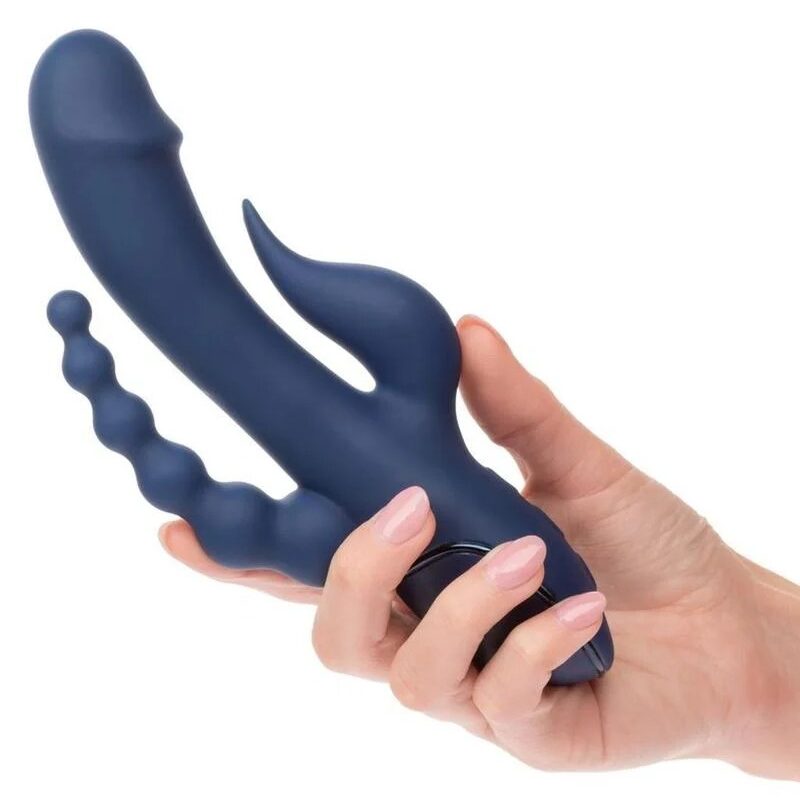 CalExotics Triple Orgasm Rechargeable Silicone Stimulating Vibrator